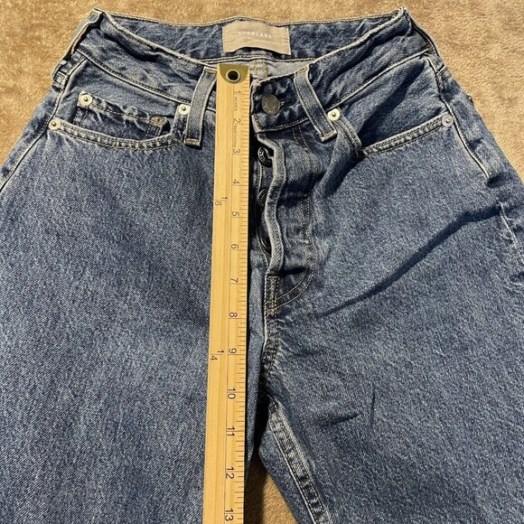 Everlane Jeans Womens Size 24 The Curvy 90's Cheeky Straight Button Fly Pants - Picture 8 of 10